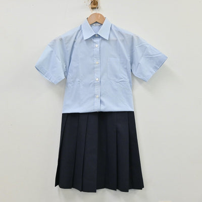 【中古】兵庫県 祥雲館高等学校 女子制服 2点（シャツ・スカート）sf012742