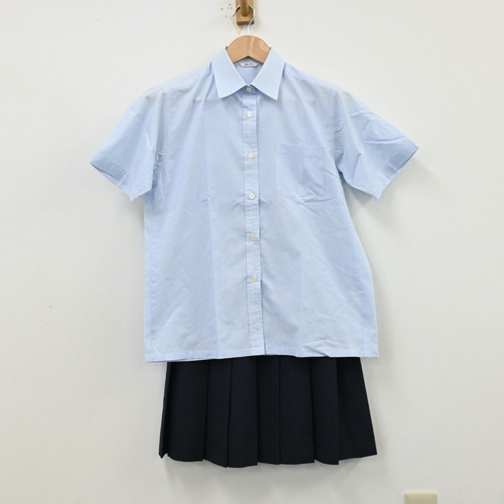 【中古】兵庫県 祥雲館高等学校 女子制服 2点（シャツ・スカート）sf012742