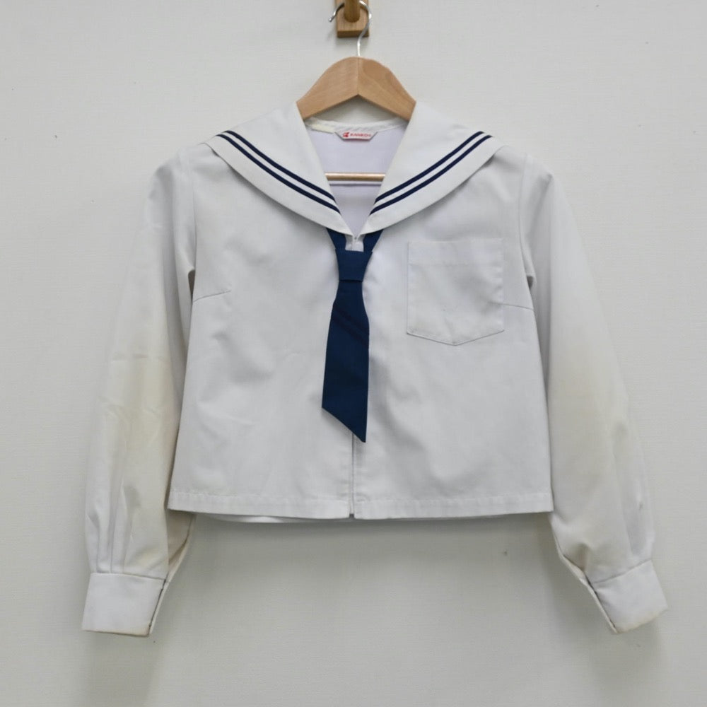 【中古】和歌山県 和歌山県立向陽高等学校 女子制服 3点（セーラー服・スカート）sf012744