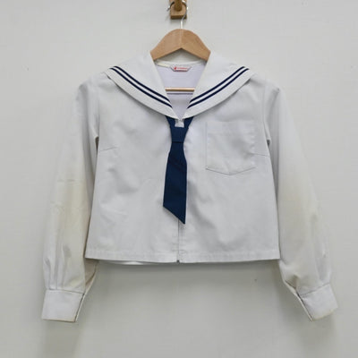 【中古】和歌山県 和歌山県立向陽高等学校 女子制服 3点（セーラー服・スカート）sf012744