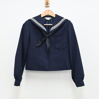 【中古】和歌山県 和歌山市立西脇中学校 女子制服 4点（セーラー服・スカート・スカート）sf012745