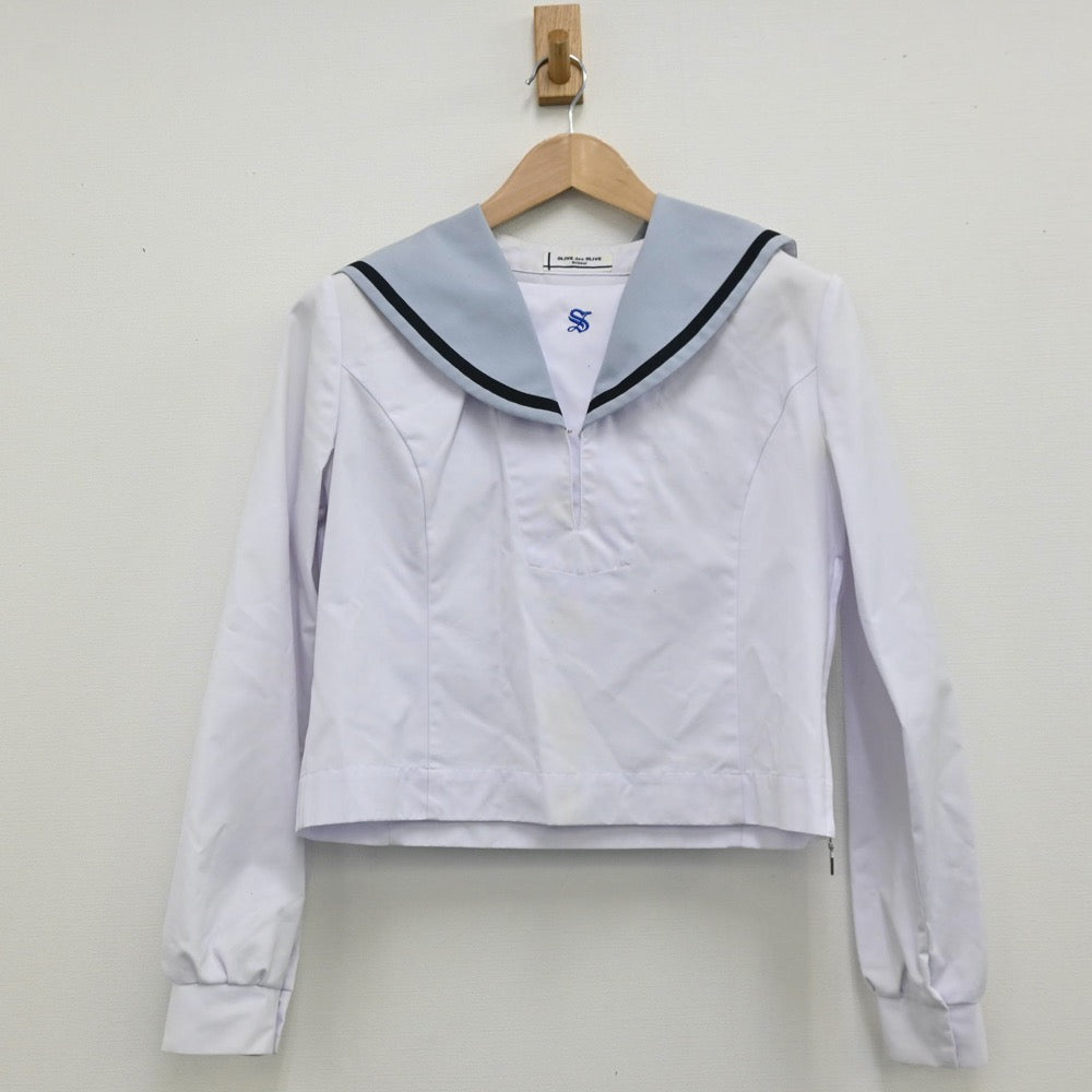 【中古】高知県 清和女子高等学校 女子制服 2点（セーラー服）sf012747