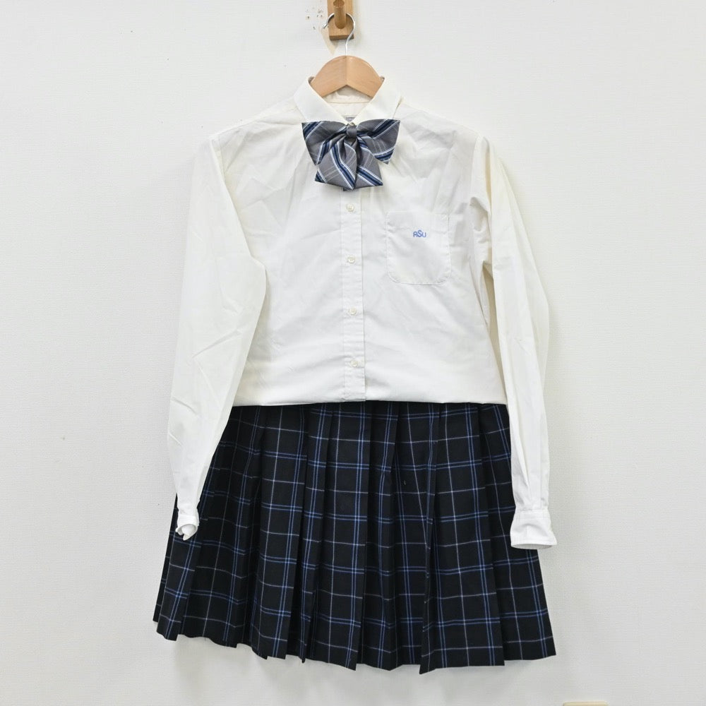 【中古】愛知県 愛知産業大学三河高等学校 女子制服 4点（ブレザー・シャツ・スカート）sf012751