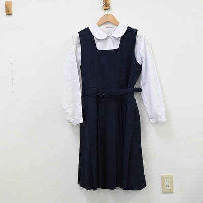 【中古】東京都 第三松江中学校 女子制服 3点（ブレザー・シャツ・ジャンパースカート）sf012754