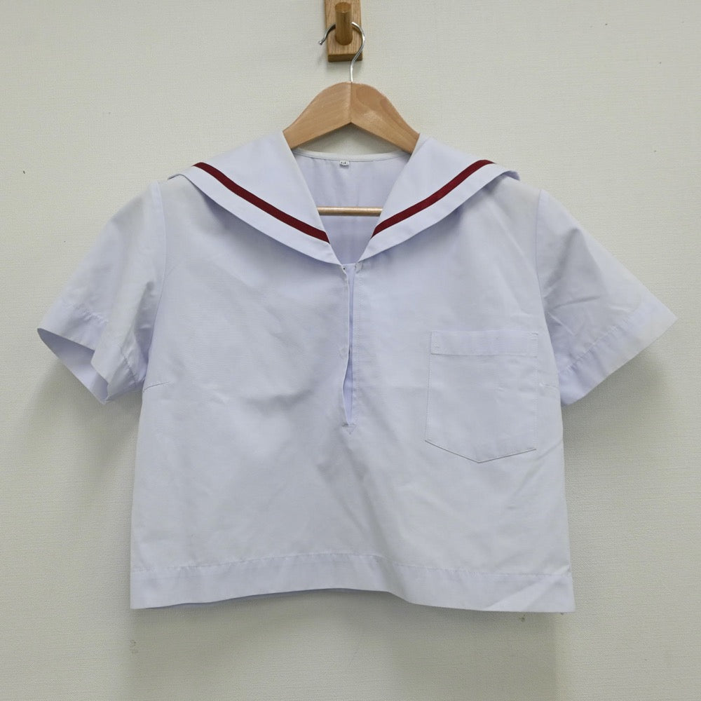 【中古】奈良県 天理市立西中学校 女子制服 2点（セーラー服・スカート）sf012756