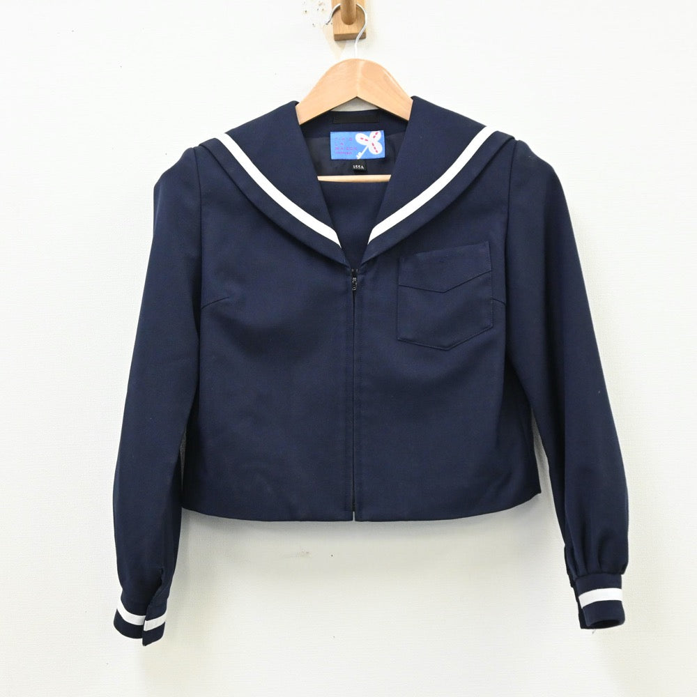 【中古】奈良県 天理市立西中学校 女子制服 1点（セーラー服）sf012757