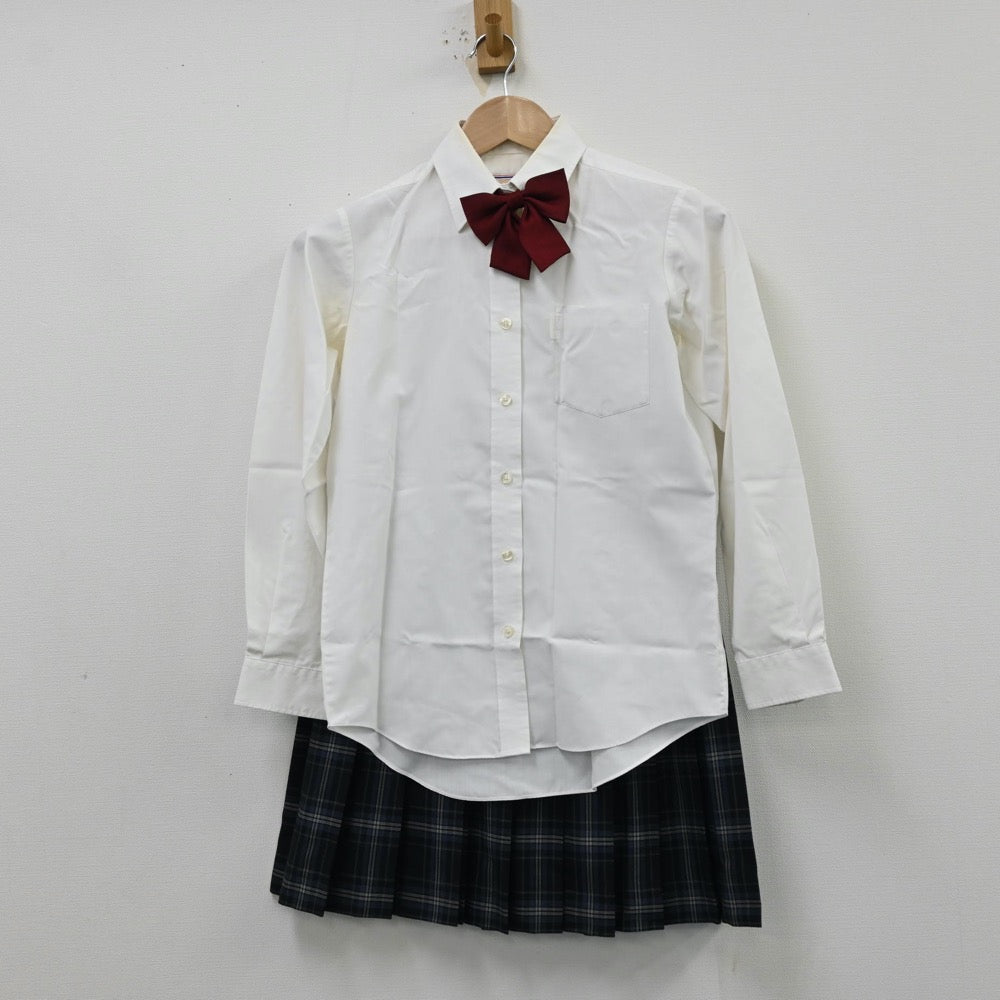 【中古】埼玉県 花咲徳栄高等学校 女子制服 5点（ブレザー・ベスト・シャツ・スカート）sf012760