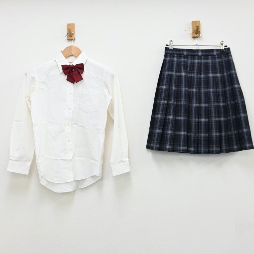 【中古】埼玉県 花咲徳栄高等学校 女子制服 5点（ブレザー・ベスト・シャツ・スカート）sf012760