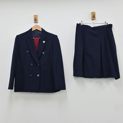 【中古】東京都 日野市立日野第四中学校 女子制服 3点（ブレザー・スカート）sf012761