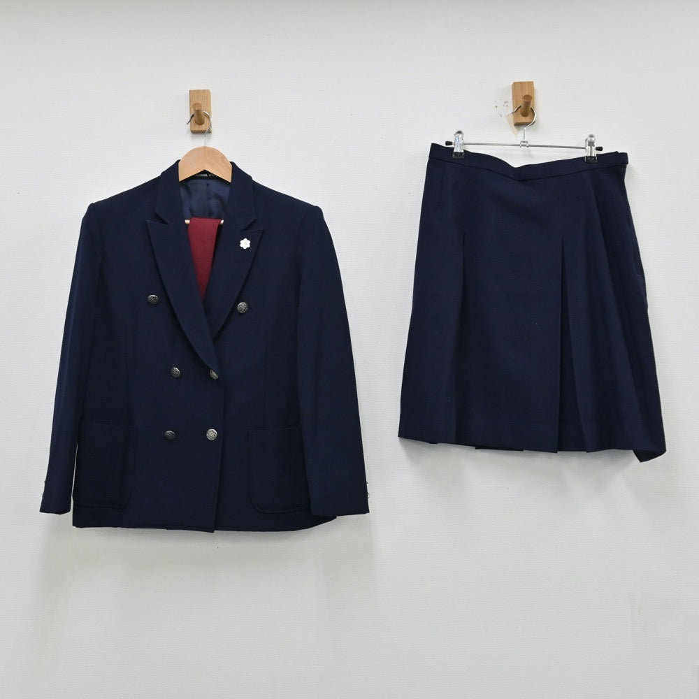 【中古】東京都 日野市立日野第四中学校 女子制服 3点（ブレザー・スカート）sf012762