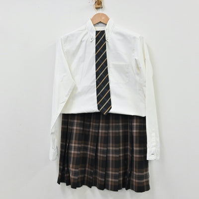 【中古】東京都 八王子学園八王子高等学校 女子制服 4点（ブレザー・スカート・シャツ）sf012767