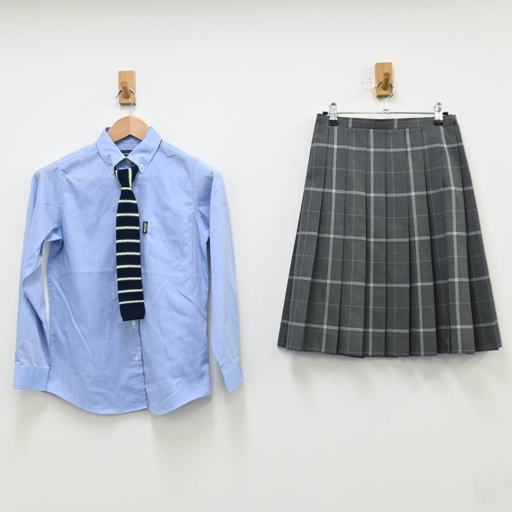 【中古】東京都 武蔵野大学高等学校 女子制服 5点（ブレザー・ベスト・シャツ・スカート）sf012772