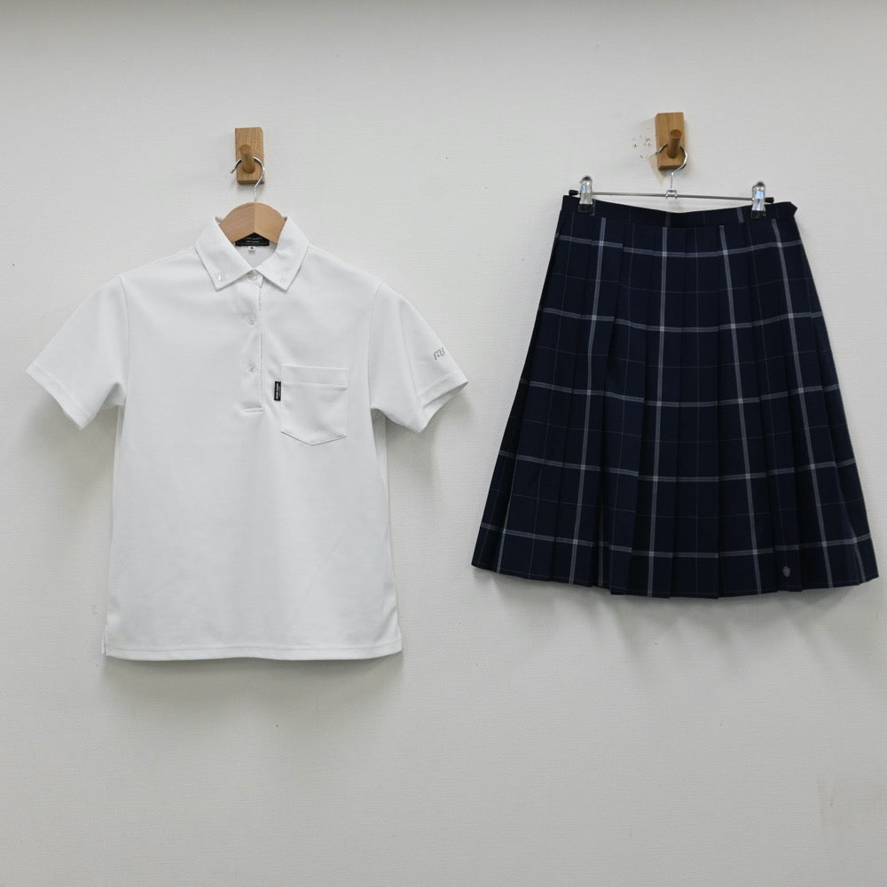 【中古】東京都 武蔵野大学高等学校 女子制服 3点（セーラー服・シャツ・スカート）sf012774