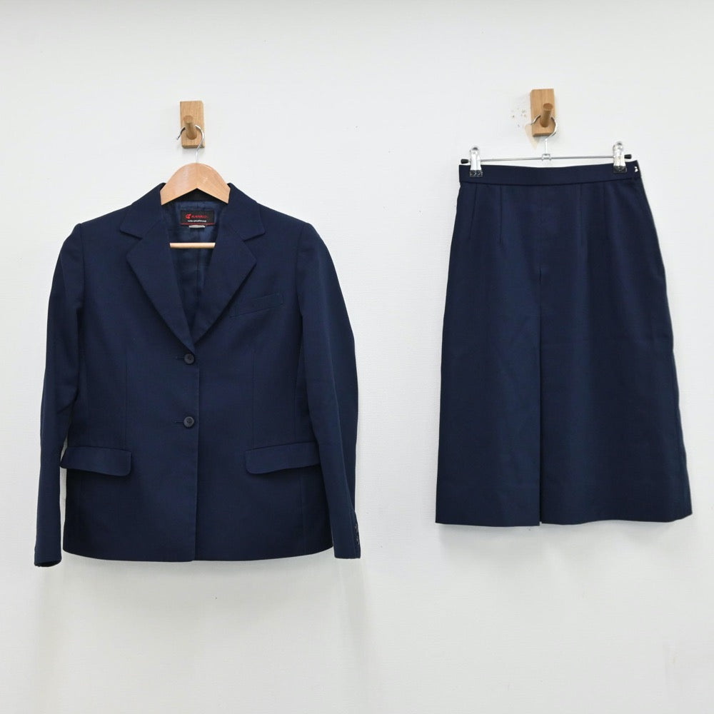 【中古】福岡県 小倉西高等学校 女子制服 3点（ブレザー・スカート）sf012777