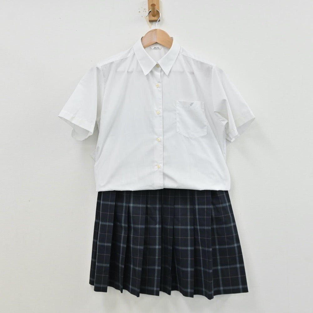 【中古】神奈川県 鶴見大学附属高等学校 女子制服 2点（シャツ・スカート）sf012784