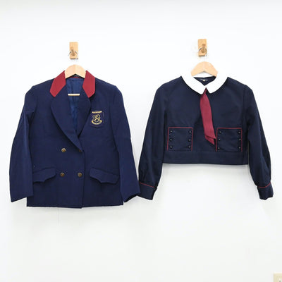 【中古】大阪府 帝塚山学院中学校・高等学校 女子制服 3点（ブレザー）sf012790