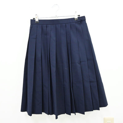 【中古】富山県 芝園中学校 女子制服 4点（シャツ・ベスト・スカート）sf012797