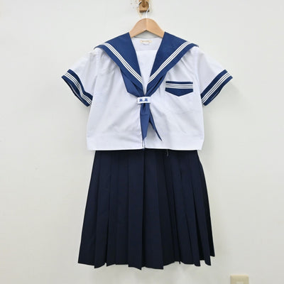 【中古】大阪府 大阪成蹊女子高等学校 女子制服 5点（セーラー服・スカート）sf012801