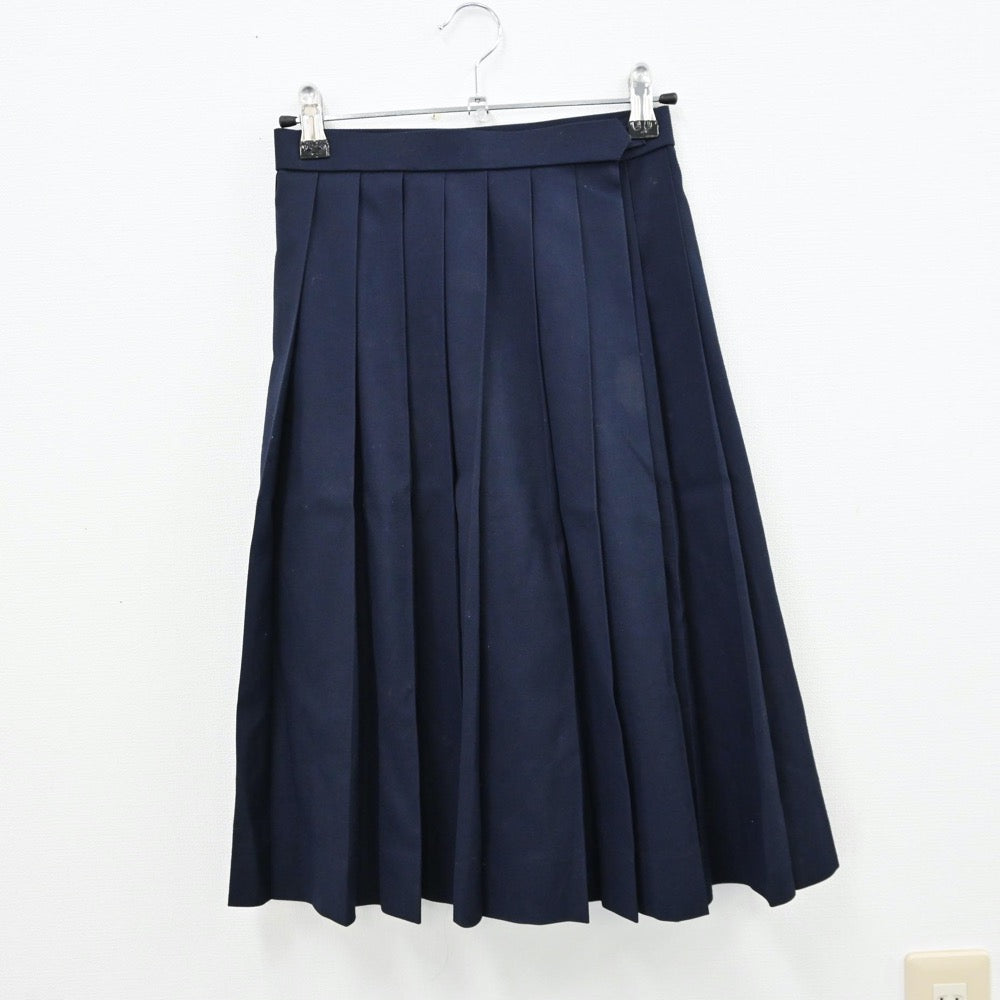 【中古】広島県 広島観音高等学校 女子制服 2点（シャツ・スカート）sf012808