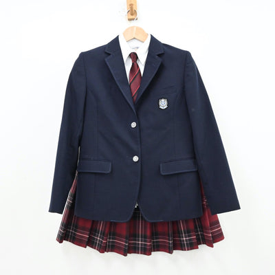 【中古】北海道 東海大学付属札幌市高等学校 女子制服 4点（ブレザー・シャツ・スカート）sf012811