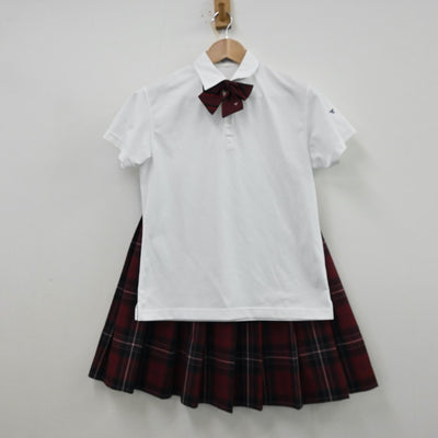 【中古】北海道 東海大学付属札幌市高等学校 女子制服 4点（シャツ・スカート）sf012812