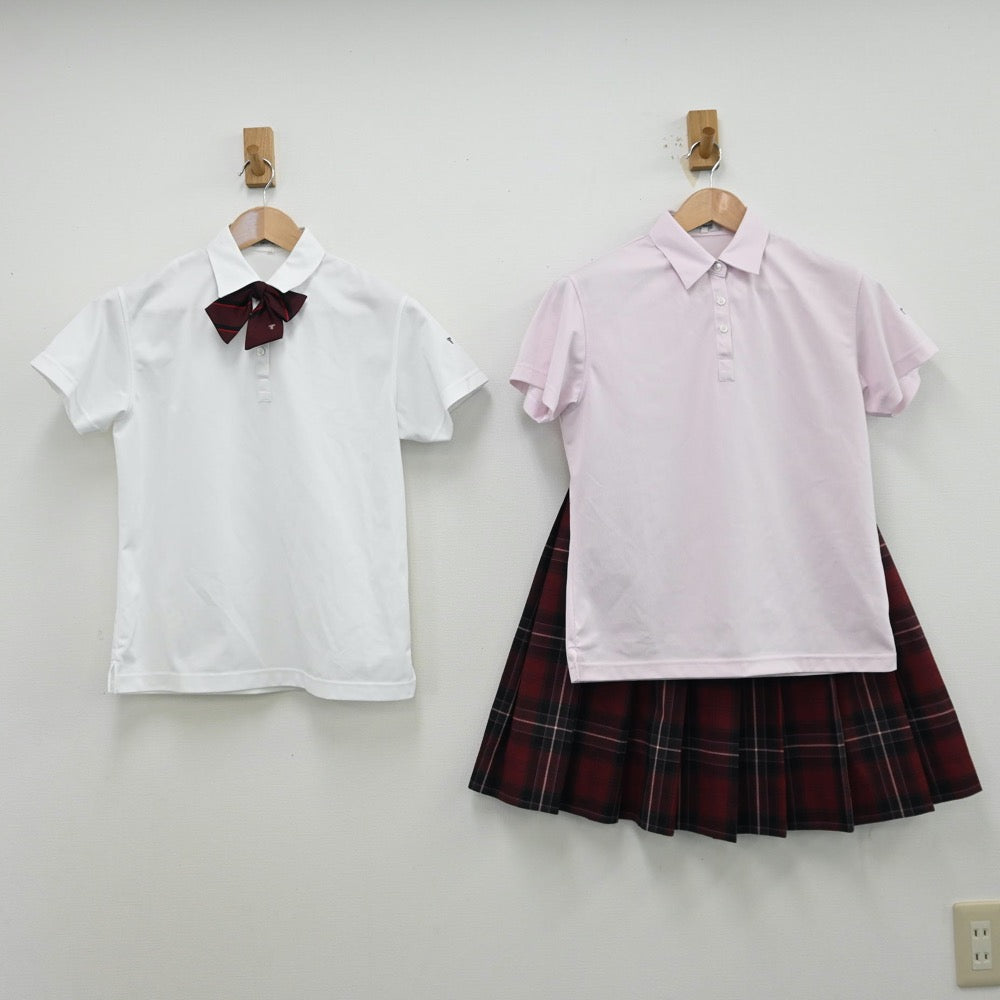 【中古】北海道 東海大学付属札幌市高等学校 女子制服 4点（シャツ・スカート）sf012812