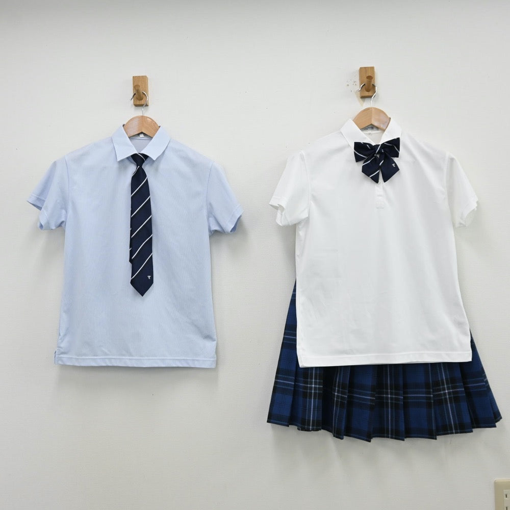 【中古】北海道 東海大学付属札幌市高等学校 女子制服 5点（シャツ・スカート）sf012813