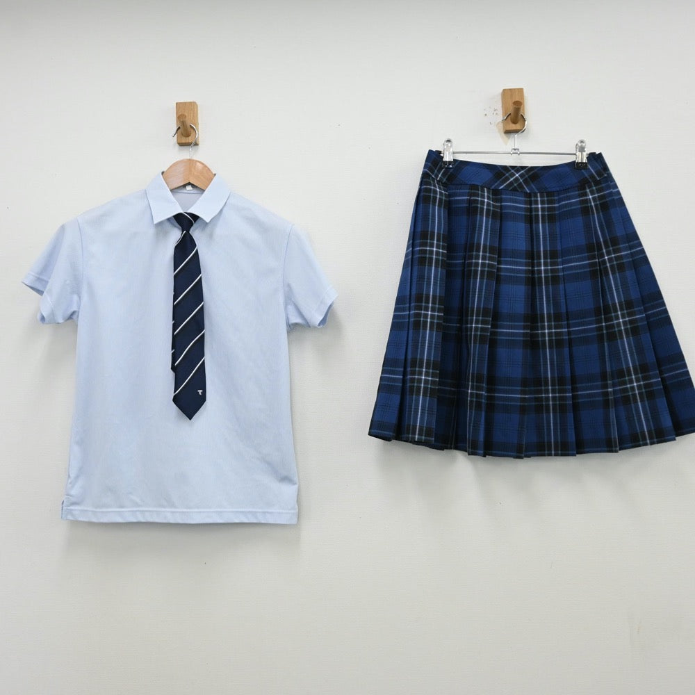 【中古】北海道 東海大学付属札幌市高等学校 女子制服 5点（シャツ・スカート）sf012813