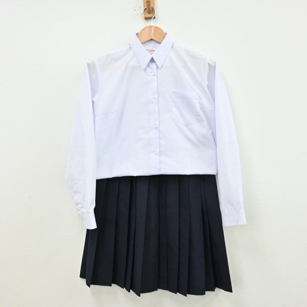 中古制服】滋賀県 栗東西中学校 女子制服 2点（シャツ・スカート）sf012816【リサイクル学生服】 | 中古制服通販パレイド