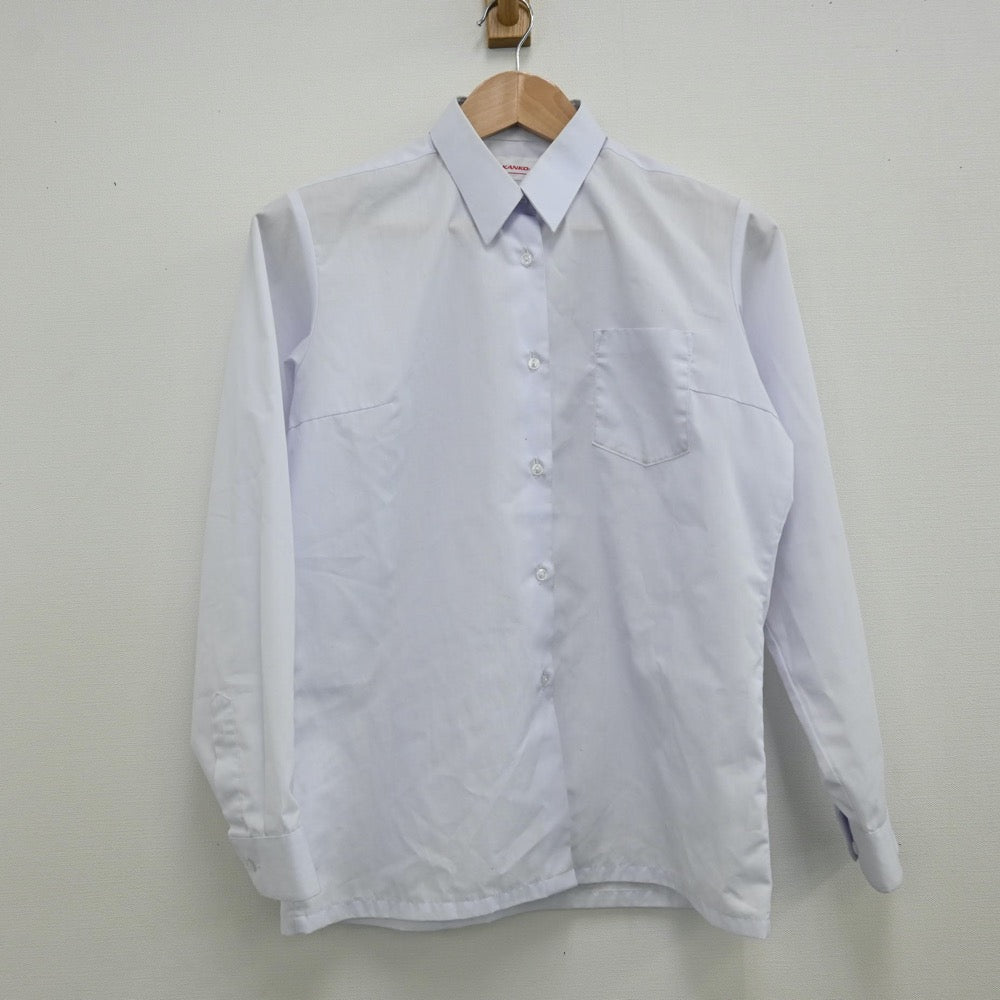 【中古】滋賀県 栗東西中学校 女子制服 2点（シャツ・スカート）sf012816