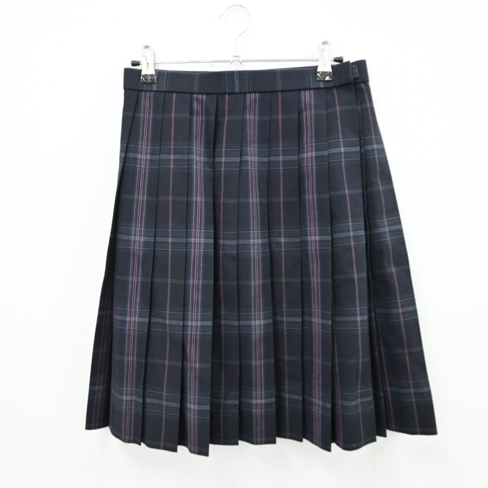 【中古】鹿児島県 鳳凰高等学校 女子制服 3点（シャツ・ニットベスト・スカート）sf012820