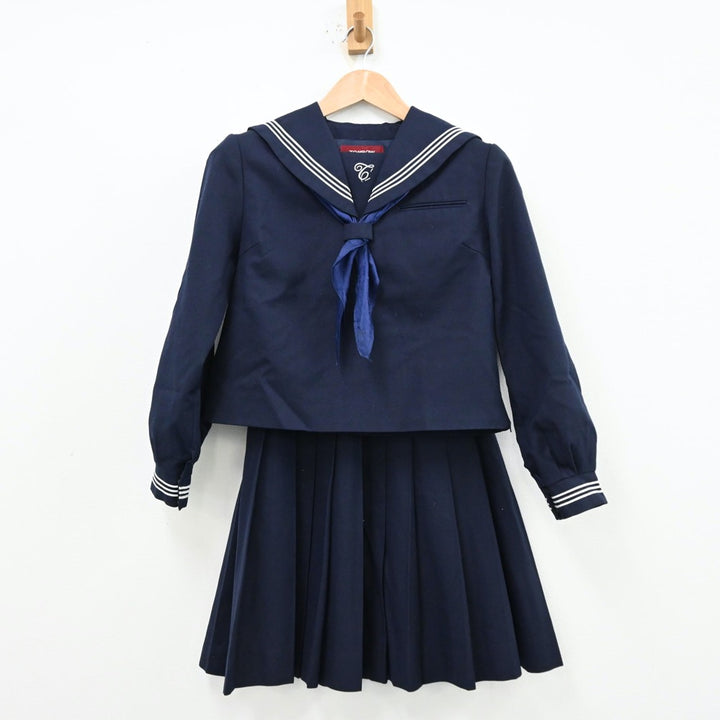 中古制服】宮城県 富沢中学校 女子制服 3点(セーラー服 中古制服】宮城県 富沢中学校 女子制服 3点(セーラー服