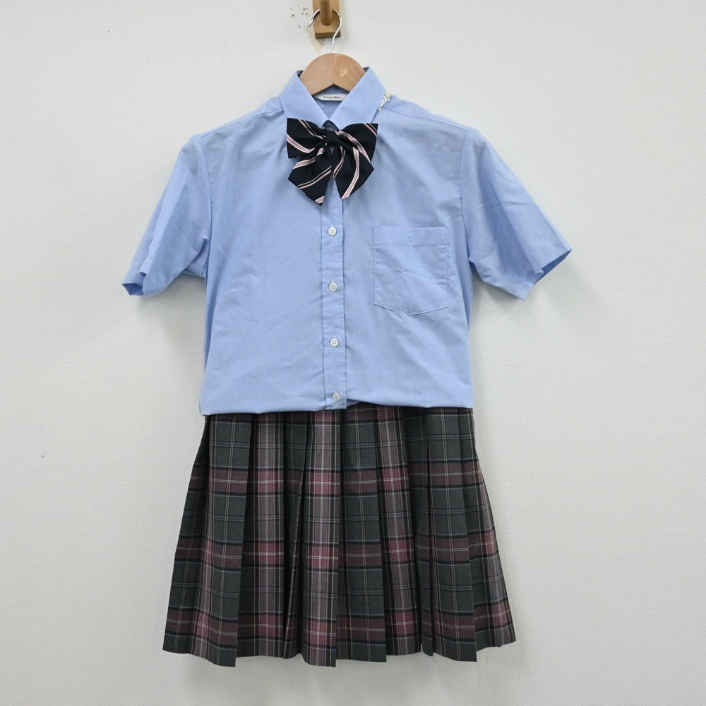 【中古】東京都 成立学園高等学校 女子制服 5点（シャツ・シャツ・スカート）sf012826