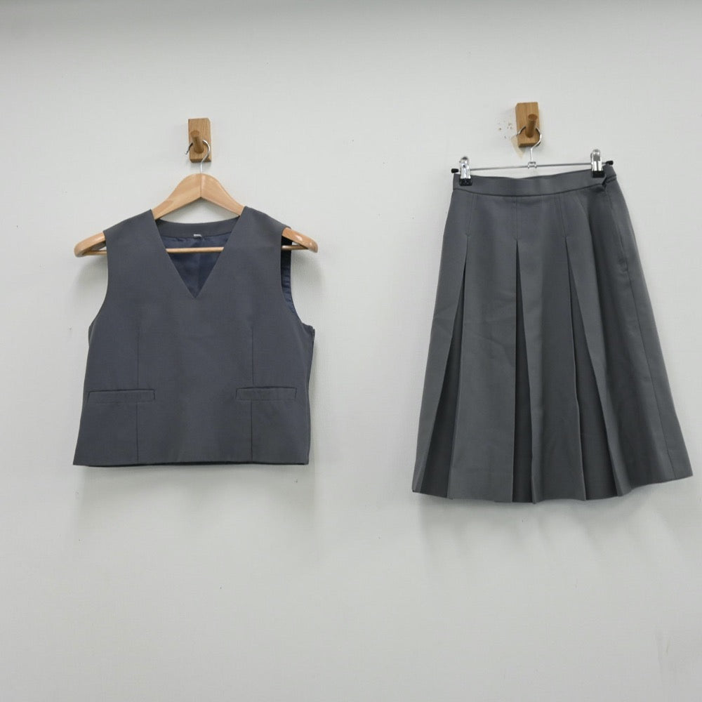 【中古】埼玉県 飯能西中学校 女子制服 3点（ブレザー・ベスト・スカート）sf012833