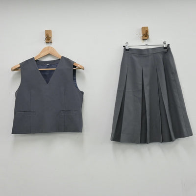 【中古】埼玉県 飯能西中学校 女子制服 3点（ブレザー・ベスト・スカート）sf012834