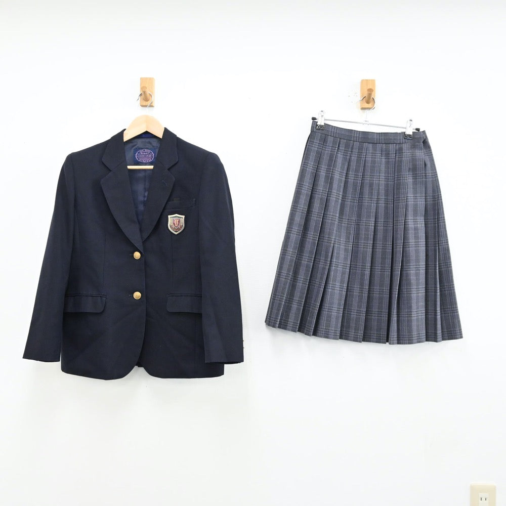 【中古】大阪府 大阪市立矢田中学校 女子制服 3点（ブレザー・スカート）sf012836