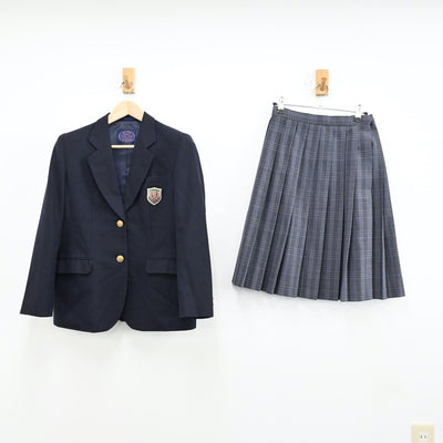 【中古】大阪府 大阪市立矢田中学校 女子制服 3点（ブレザー・スカート）sf012836