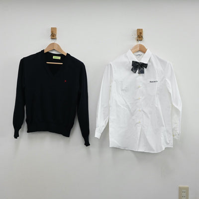 【中古】大阪府 阪南大学高等学校 女子制服 5点（ブレザー・シャツ・ニット・スカート）sf012837