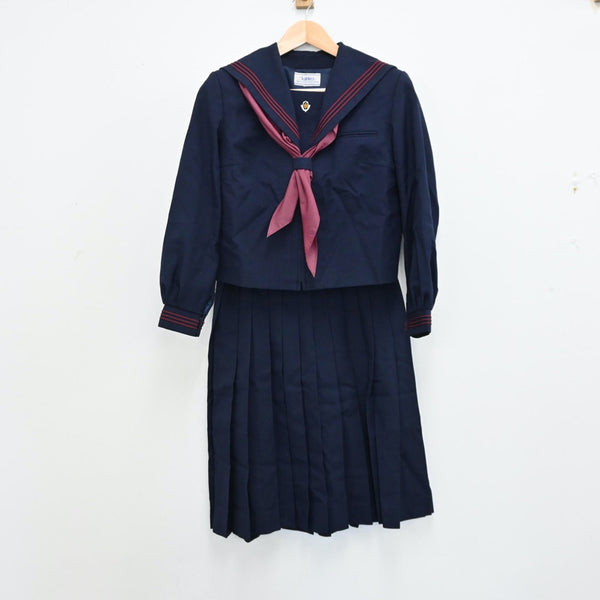 中古制服】長崎県 佐世保市立崎辺中学校 女子制服 2点（セーラー服・スカート）sf012853【リサイクル学生服】 | 中古制服通販パレイド