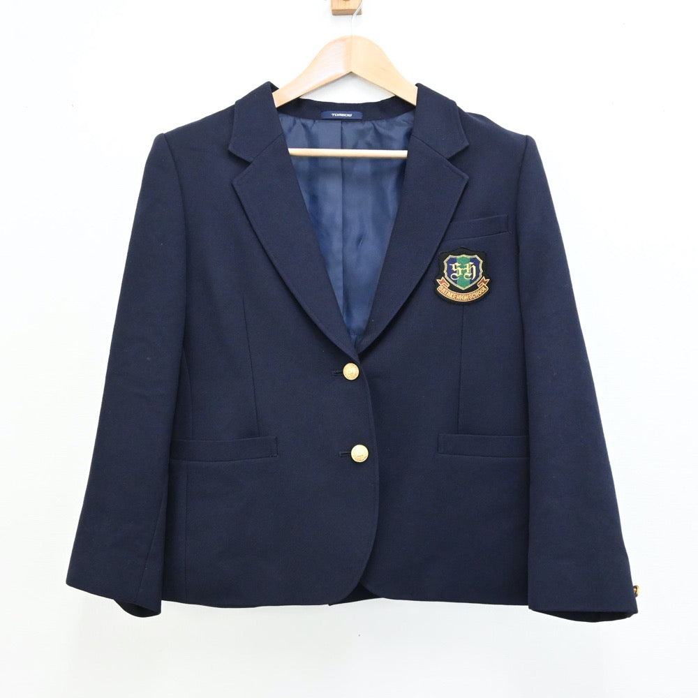 【中古】茨城県 茨城県立佐竹高等学校 女子制服 3点（ブレザー・スカート）sf012860