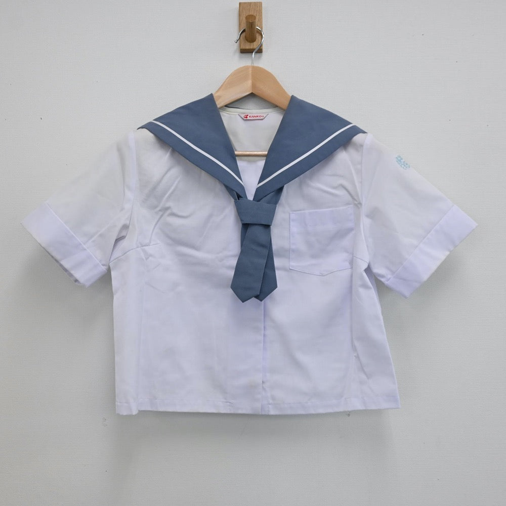 【中古】鹿児島県 鹿児島県枕崎市立桜山中学校 女子制服 2点（セーラー服・スカート）sf012879