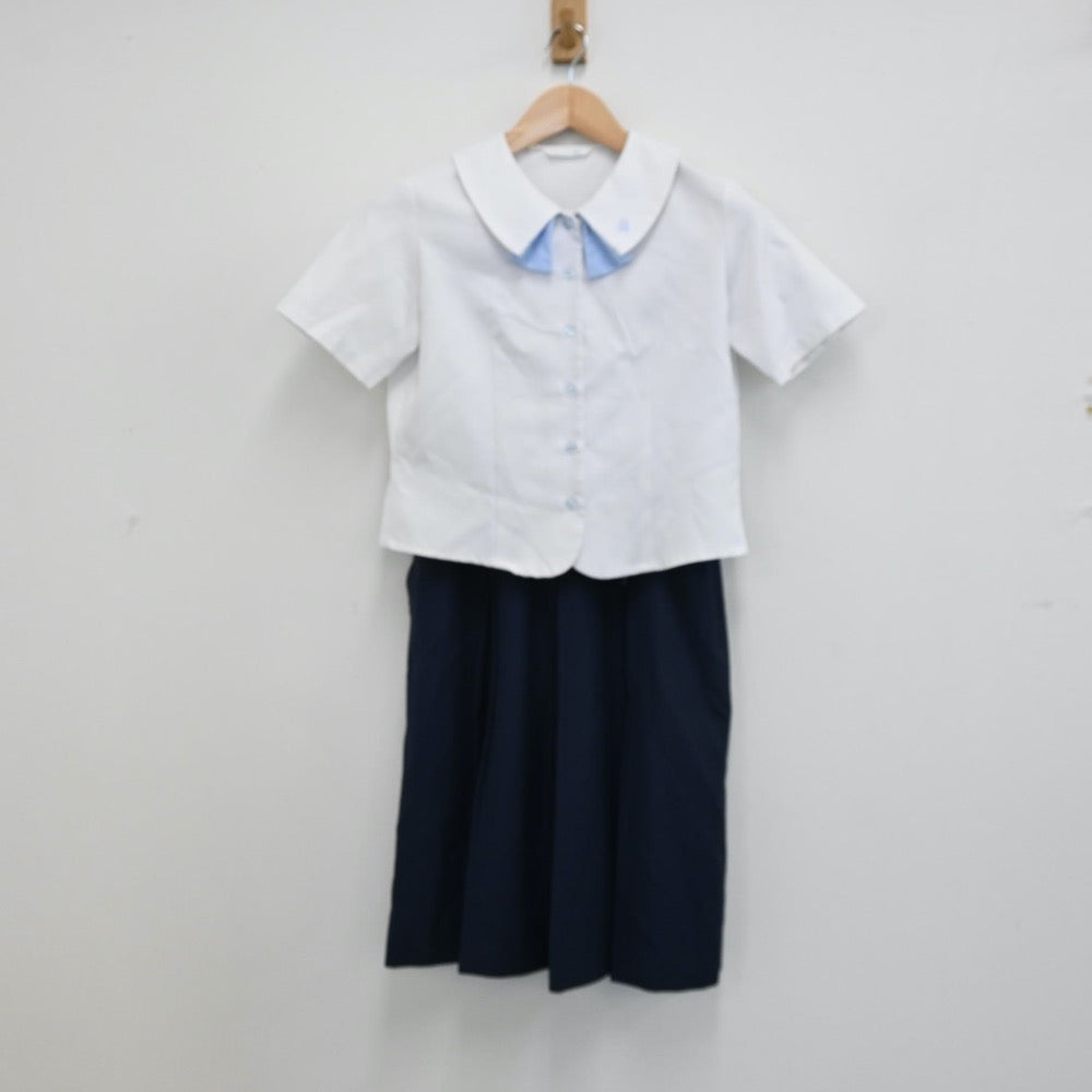 【中古】秋田県 秋田聖霊短期大学付属高等学校 女子制服 3点（シャツ・スカート）sf012884