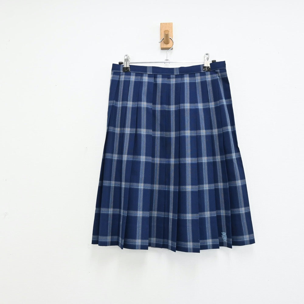 【中古】岡山県 清心中学校 女子制服 4点（シャツ・スカート）sf012886