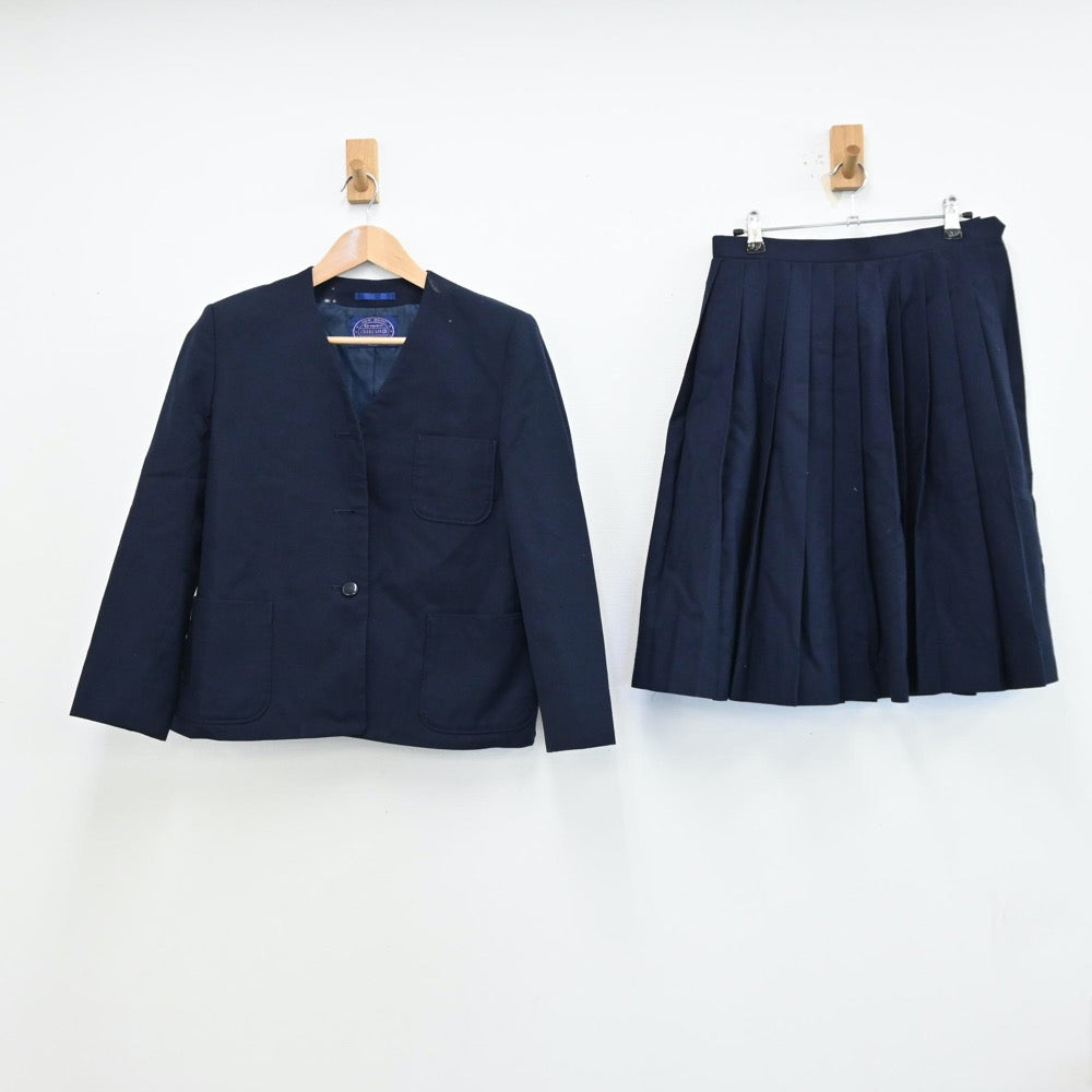 【中古】埼玉県 熊谷市立江南中学校 女子制服 2点（ブレザー・スカート）sf012887