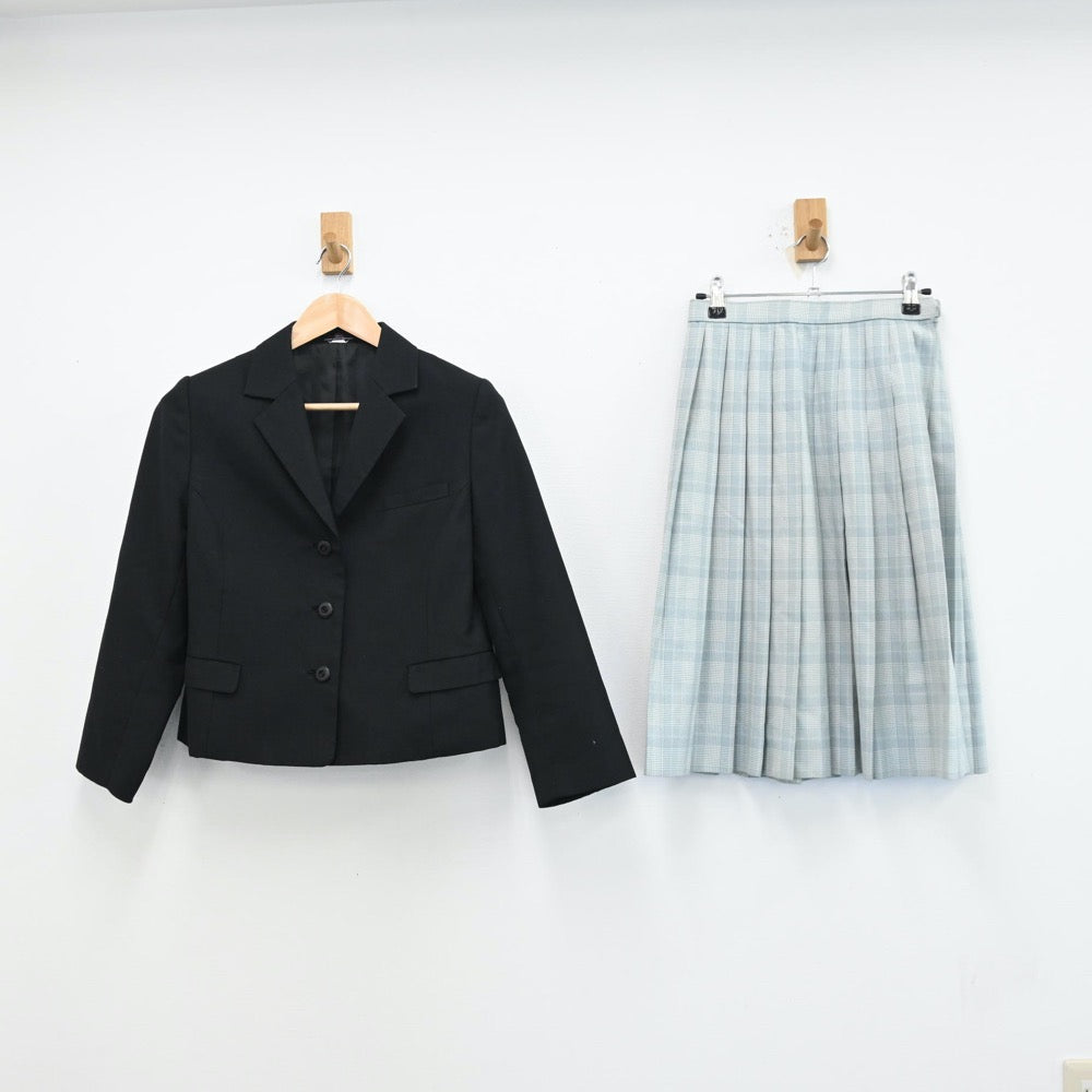 【中古】愛媛県 愛媛県立八幡浜高等学校 女子制服 3点（ブレザー・スカート・スカート）sf012891