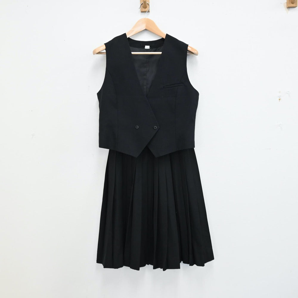 【中古】愛媛県 愛媛県高等学校 女子制服 3点（ブレザー・ベスト・スカート）sf012892