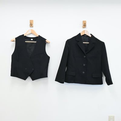 【中古】愛媛県 愛媛県高等学校 女子制服 3点（ブレザー・ベスト・スカート）sf012892