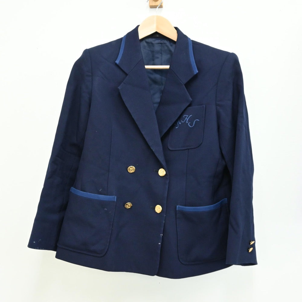 【中古】神奈川県 横浜市立鶴見中学校 女子制服 3点（ブレザー・スカート・スカート）sf012898