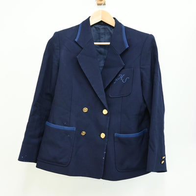 【中古】神奈川県 横浜市立鶴見中学校 女子制服 3点（ブレザー・スカート・スカート）sf012898