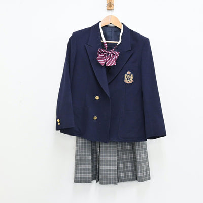 【中古】東京都 立川女子高等学校 女子制服 3点（ブレザー・スカート）sf012903